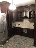 Модерн европейская кухня из натурального дерева Germes, ДСП 1м Вариант 77