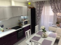 Классическая немецкая пластиковая кухня Deluxe, ДСП 1м Вариант 1615