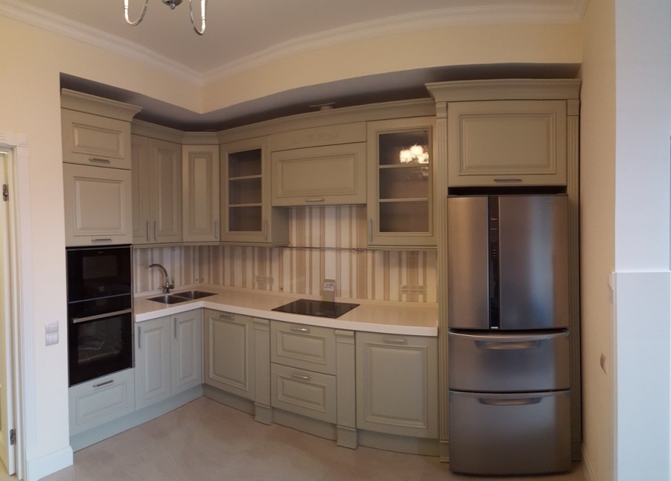 Лофт американская фрезерованный мдф кухня Deluxe, ДСП 1м Вариант 1870