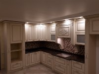 Минимализм итальянская кухня из натурального дерева Germes, ДСП 1м Вариант 60