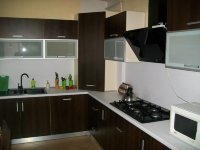 Модерн итальянская пластиковая кухня Germes, ДСП 1м Вариант 604