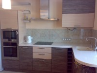 Рококо европейская стеклянная кухня Deluxe, ДСП 1м Вариант 1965