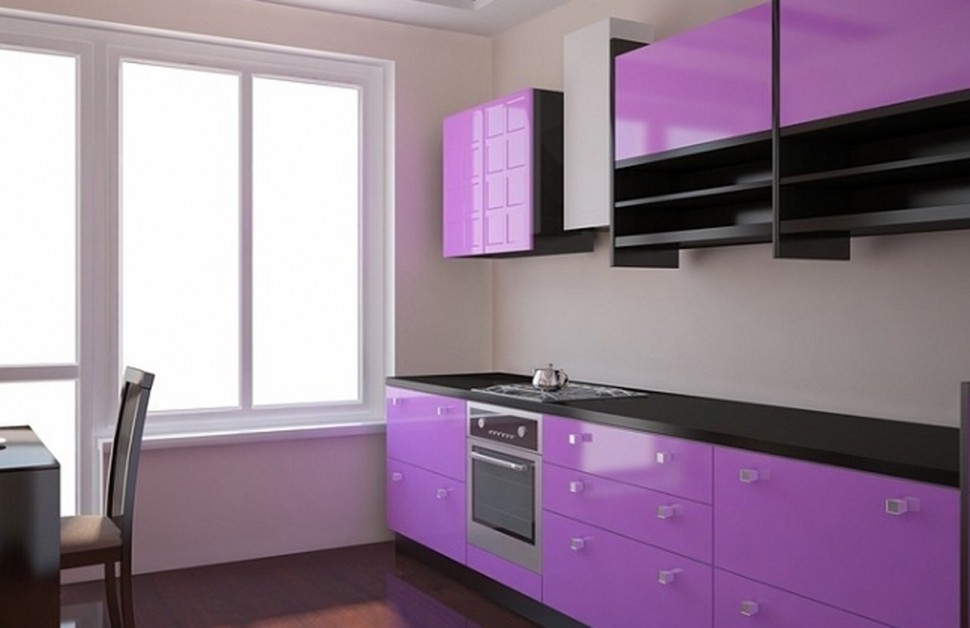 Класcика европейская пластиковая кухня Deluxe, ДСП 1м Вариант 1576