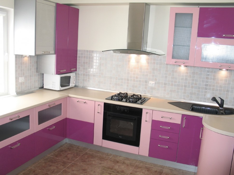 Хай-тек итальянская пластик кухня Deluxe, ДСП 1м Вариант 1796