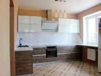 Минимализм итальянская стеклянная кухня Germes, ДСП 1м Вариант 274