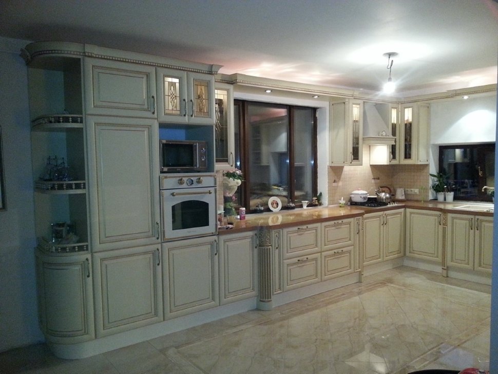 Прованс восточная кухня стекло Germes, ДСП 1м Вариант 1076