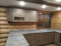 Прованс американская пластиковая кухня Germes, ДСП 1м Вариант 608