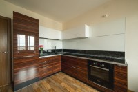 Фиолетовая кухня на заказ угловая Germes ДСП, МДФ 1 метр Вариант 2537