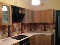 Модерн американская пластиковая кухня Germes, ДСП 1м Вариант 583