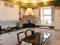 Белая мебель для кухни угловая Germes ДСП, МДФ 1 метр Вариант 2285