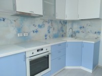 Хай-тек европейская крашенная кухня Germes, ДСП 1м Вариант 378