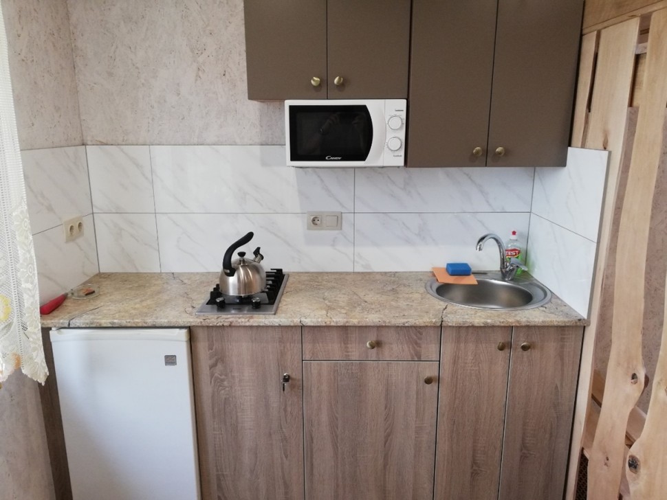 Минимализм восточная стеклянная кухня Deluxe, ДСП 1м Вариант 1898