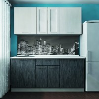 Хай-тек итальянская пленочная кухня Deluxe, ДСП 1м Вариант 2103