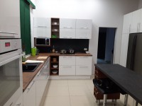 Оранжевая мебель для кухни угловая Germes ДСП, МДФ 1 метр Вариант 2458