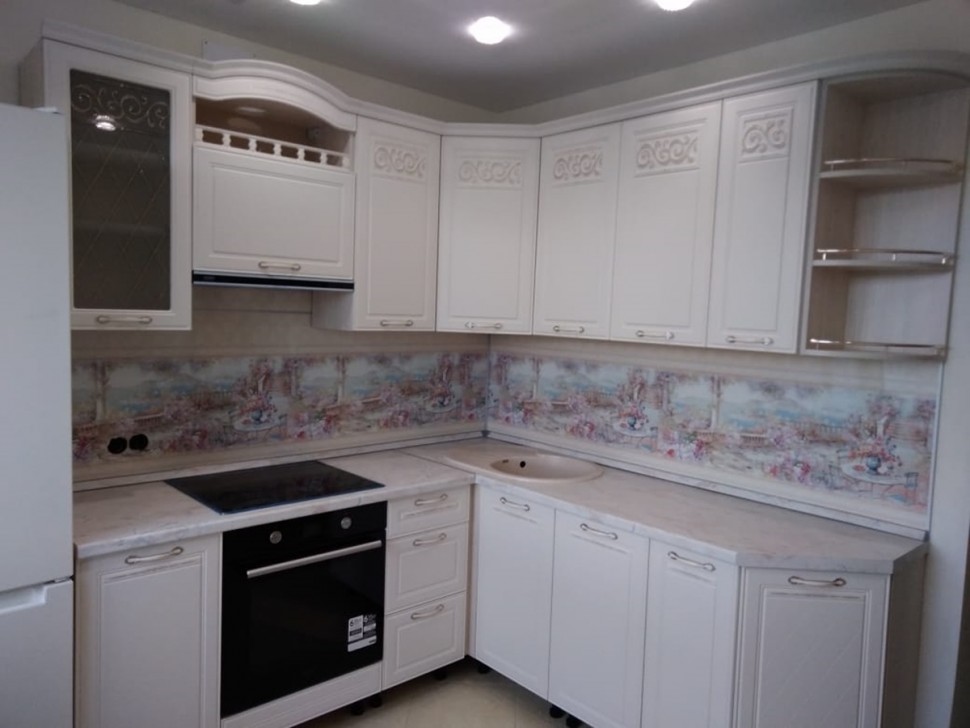 Лофт немецкая рамочный мдф кухня Deluxe, ДСП 1м Вариант 1886