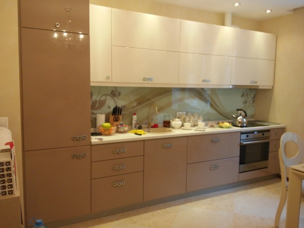 Розовая мебель для кухни угловая Germes ДСП, МДФ 1 метр Вариант 2485