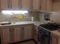 Оранжевая кухня дизайн угловая Germes ДСП, МДФ 1 метр Вариант 2603