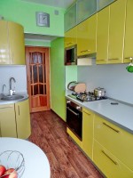 Минимализм немецкая пластик кухня Deluxe, ДСП 1м Вариант 1680