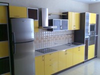 Прованс немецкая стеклянная кухня Germes, ДСП 1м Вариант 843