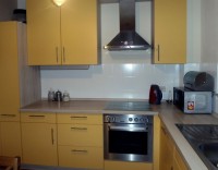 Зелёная мебель для кухни угловая Germes ДСП, МДФ 1 метр Вариант 2370