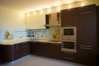 Барокко немецкая пластик кухня Germes, ДСП 1м Вариант 424