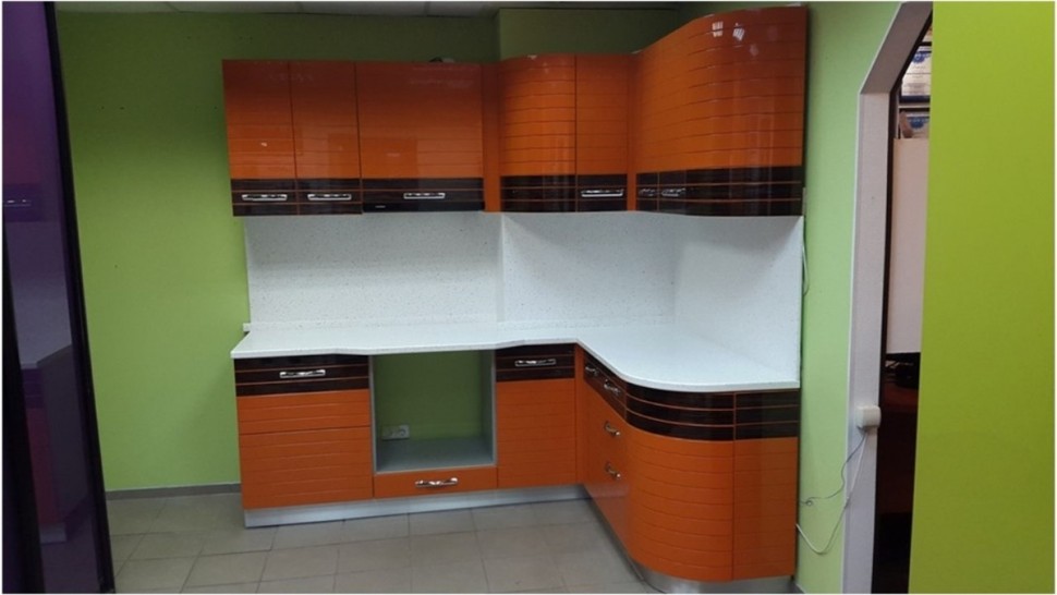 Лофт немецкая пленочная кухня Deluxe, ДСП 1м Вариант 2057