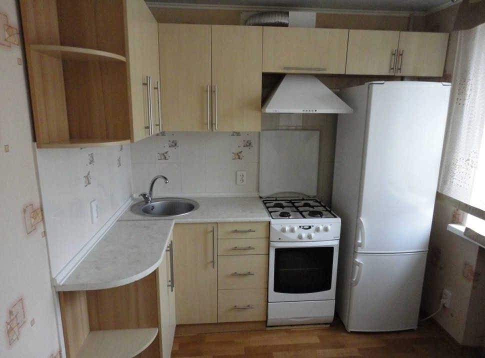 Модерн американская пластиковая кухня Deluxe, ДСП 1м Вариант 1689