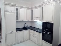 Модерн европейская стеклянная кухня Germes, ДСП 1м Вариант 1059