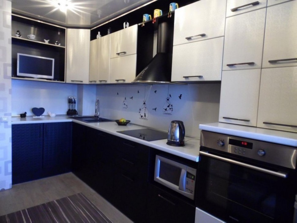 Красная мебель для кухни угловая Germes ДСП, МДФ 1 метр Вариант 2427