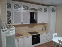 Лофт немецкая стеклянная кухня Germes, ДСП 1м Вариант 1029