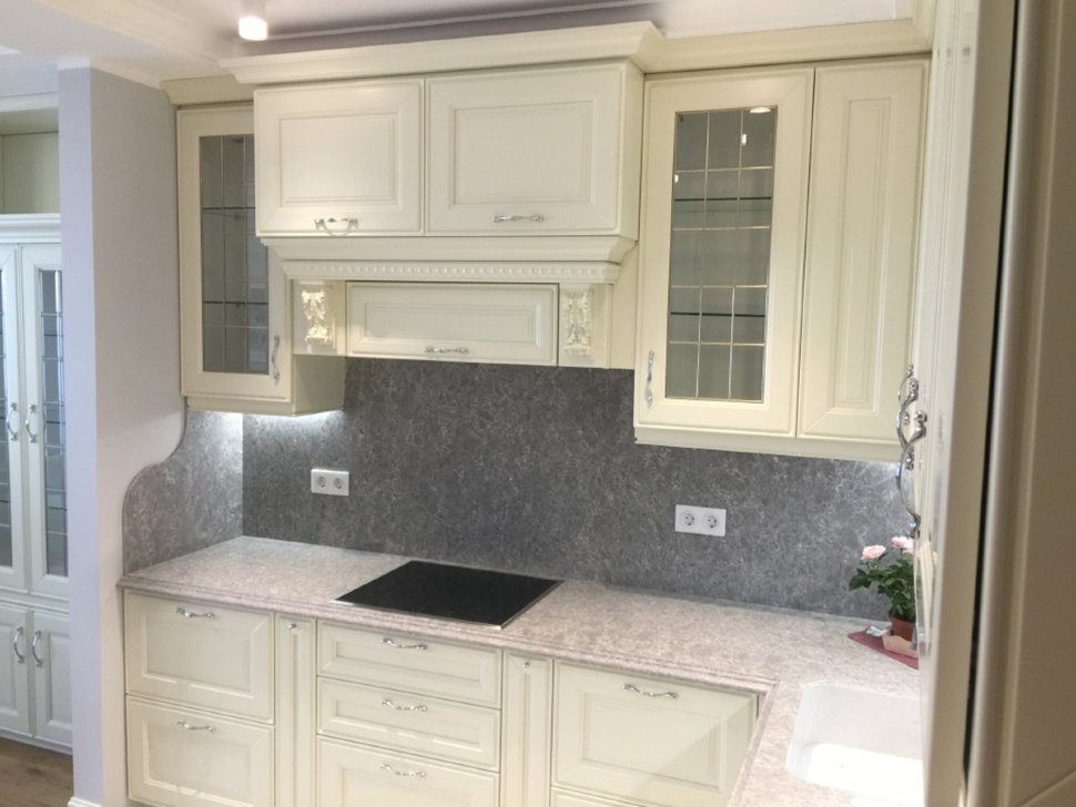 Хай-тек немецкая рамочный мдф кухня Germes, ДСП 1м Вариант 880