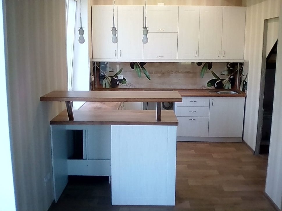 Минимализм итальянская пластик кухня Germes, ДСП 1м Вариант 570