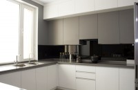 Лофт американская кухня стекло Deluxe, ДСП 1м Вариант 1864