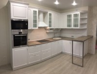 Розовая кухня интерьер угловая Germes ДСП, МДФ 1 метр Вариант 2479