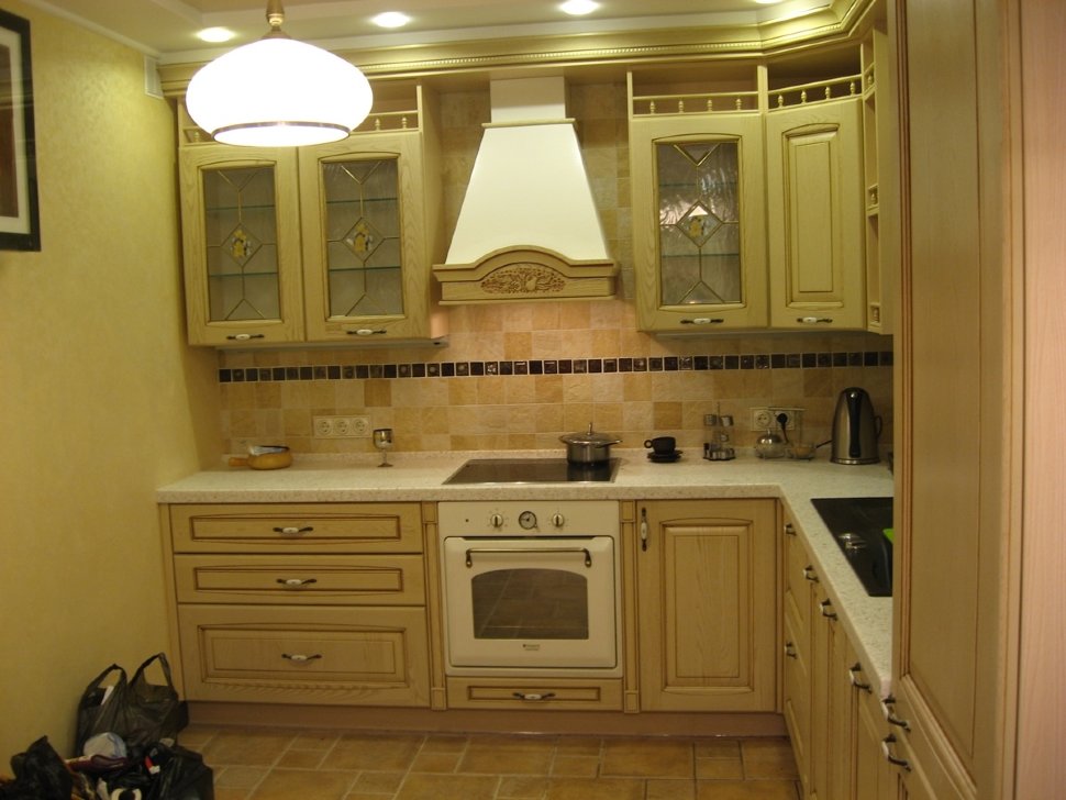 Минимализм итальянская кухня стекло Germes, ДСП 1м Вариант 1044