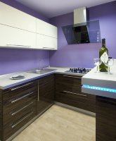 Класcика европейская пластиковая кухня Germes, ДСП 1м Вариант 472