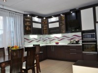 Красная кухня интерьер угловая Germes ДСП, МДФ 1 метр Вариант 2418