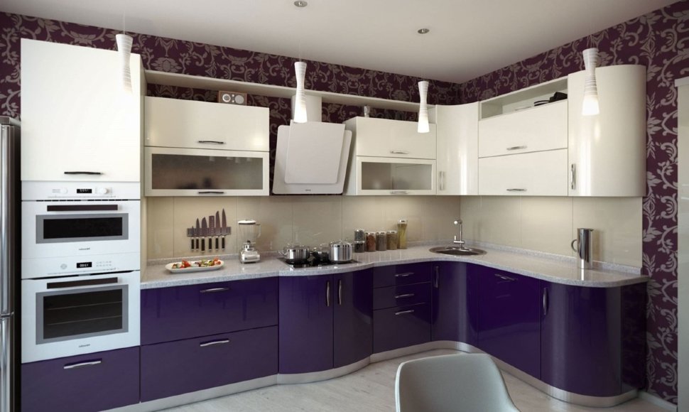 Барокко немецкая пластик кухня Germes, ДСП 1м Вариант 428