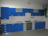 Минимализм восточная крашенная кухня Deluxe, ДСП 1м Вариант 1365