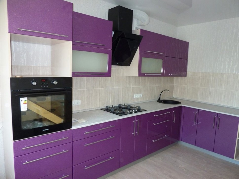 Хай-тек немецкая кухня краска Deluxe, ДСП 1м Вариант 1503