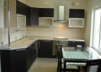 Классическая американская пластик кухня Deluxe, ДСП 1м Вариант 1593