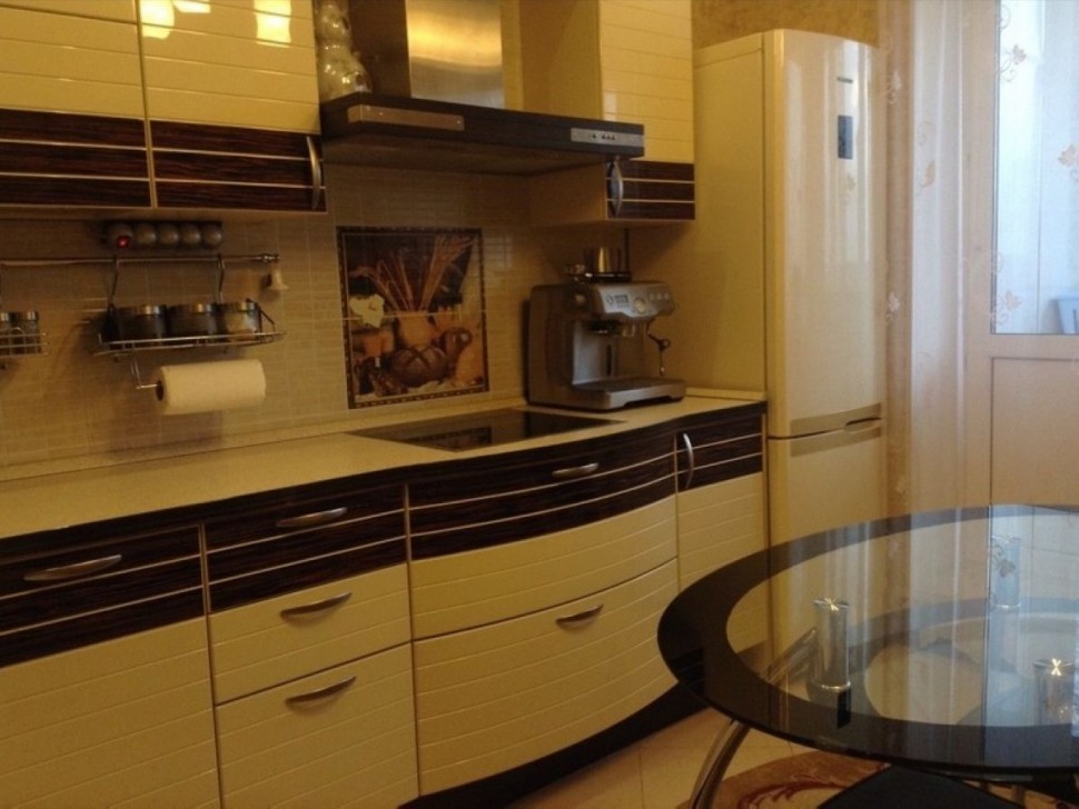 Зелёная кухня интерьер угловая Germes ДСП, МДФ 1 метр Вариант 2366