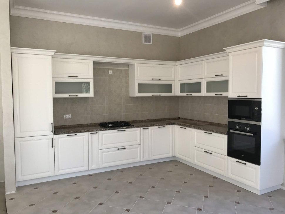 Хай-тек американская кухня стекло Germes, ДСП 1м Вариант 1092