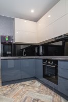 Хай-тек европейская крашенная кухня Germes, ДСП 1м Вариант 382