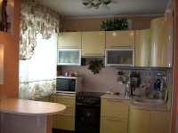 Хай-тек немецкая крашенная кухня Deluxe, ДСП 1м Вариант 1495