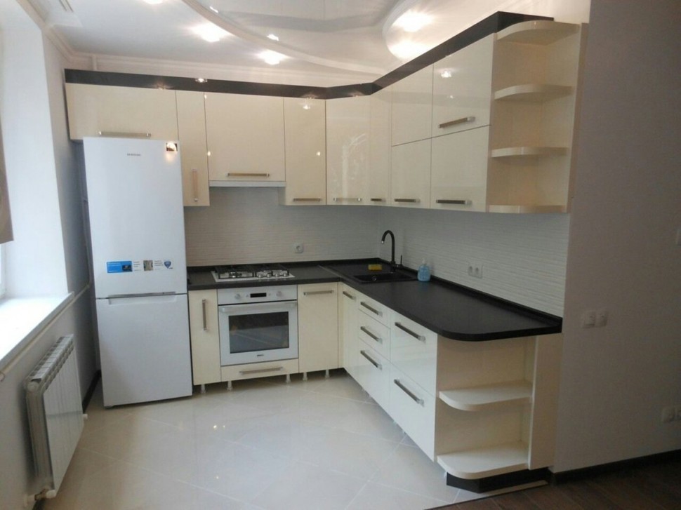 Кантри итальянская пластик кухня Deluxe, ДСП 1м Вариант 1555