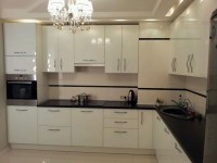 Фиолетовая кухня интерьер угловая Germes ДСП, МДФ 1 метр Вариант 2535