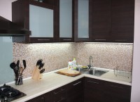 Кантри немецкая кухня стекло Deluxe, ДСП 1м Вариант 1835