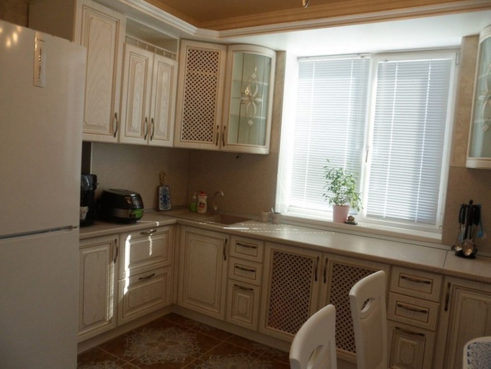 Фиолетовая кухня интерьер угловая Germes ДСП, МДФ 1 метр Вариант 2533