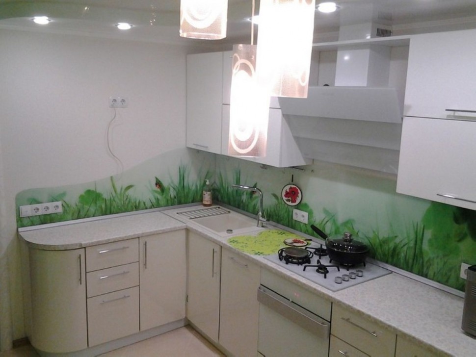 Розовая кухня 1 метр угловая Germes ДСП, МДФ 1 метр Вариант 2461